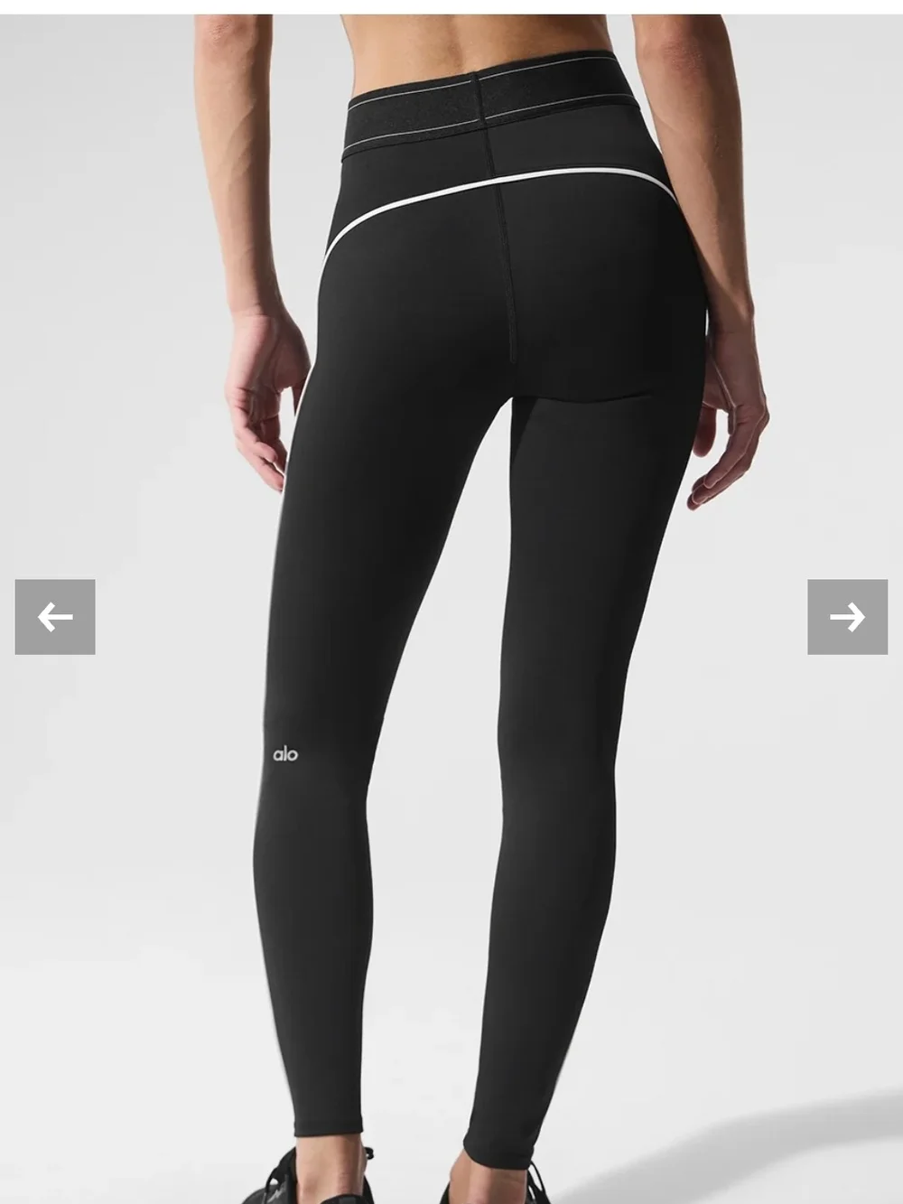 ALO Yoga Suit UP High Waisted Black Legginga